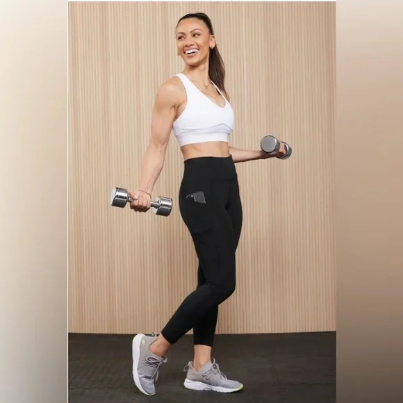 NWT- Fabletics PureLuxe HW Pocket Full length Leggings -BLACK (27”) OLD LOGO - Picture 9 of 9